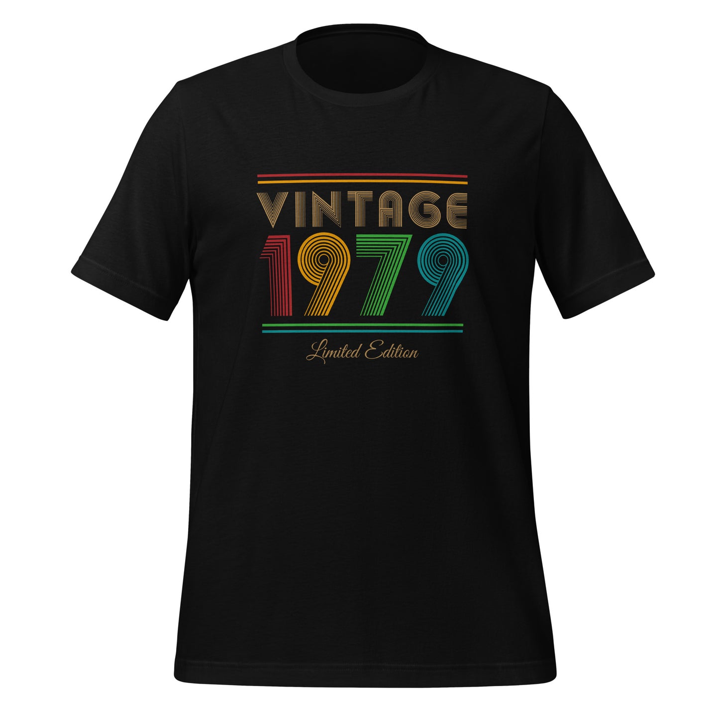 Vintage 1979 Limited Edition Tee Design for Women, Birthday Gift for Her, Ladies Short Sleeved Retro 1970s Shirt, Unisex Fit Style