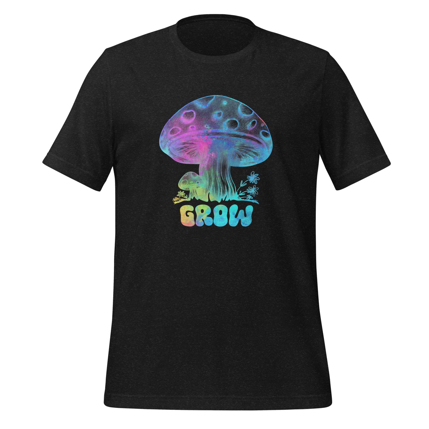 Mushroom Cute Soft Graphic T Shirt for Women - Ladies Tee Groovy Colorful Plus Sizes S-4XL