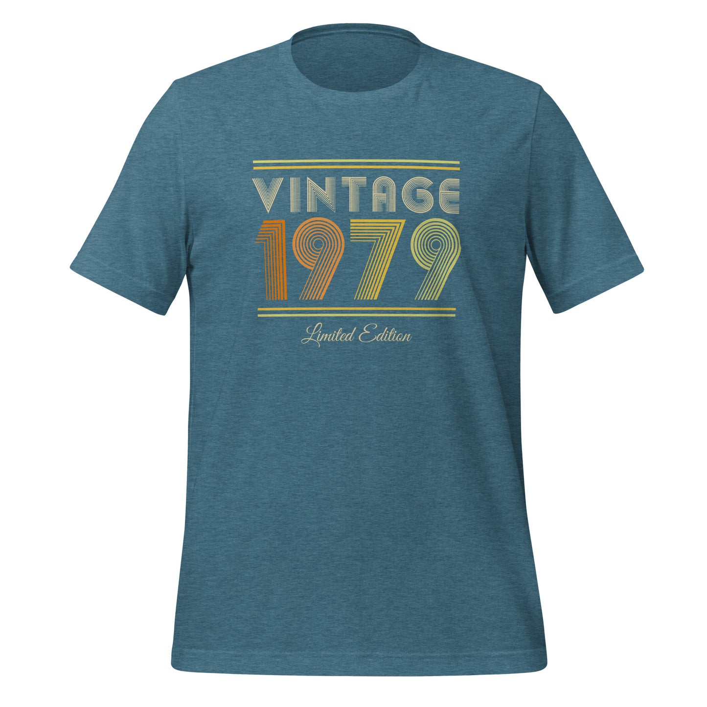 Vintage 1979 Limited Edition Tee Design for Women, Birthday Gift for Her, Ladies Short Sleeved Retro 1970s Shirt, Unisex Fit Style