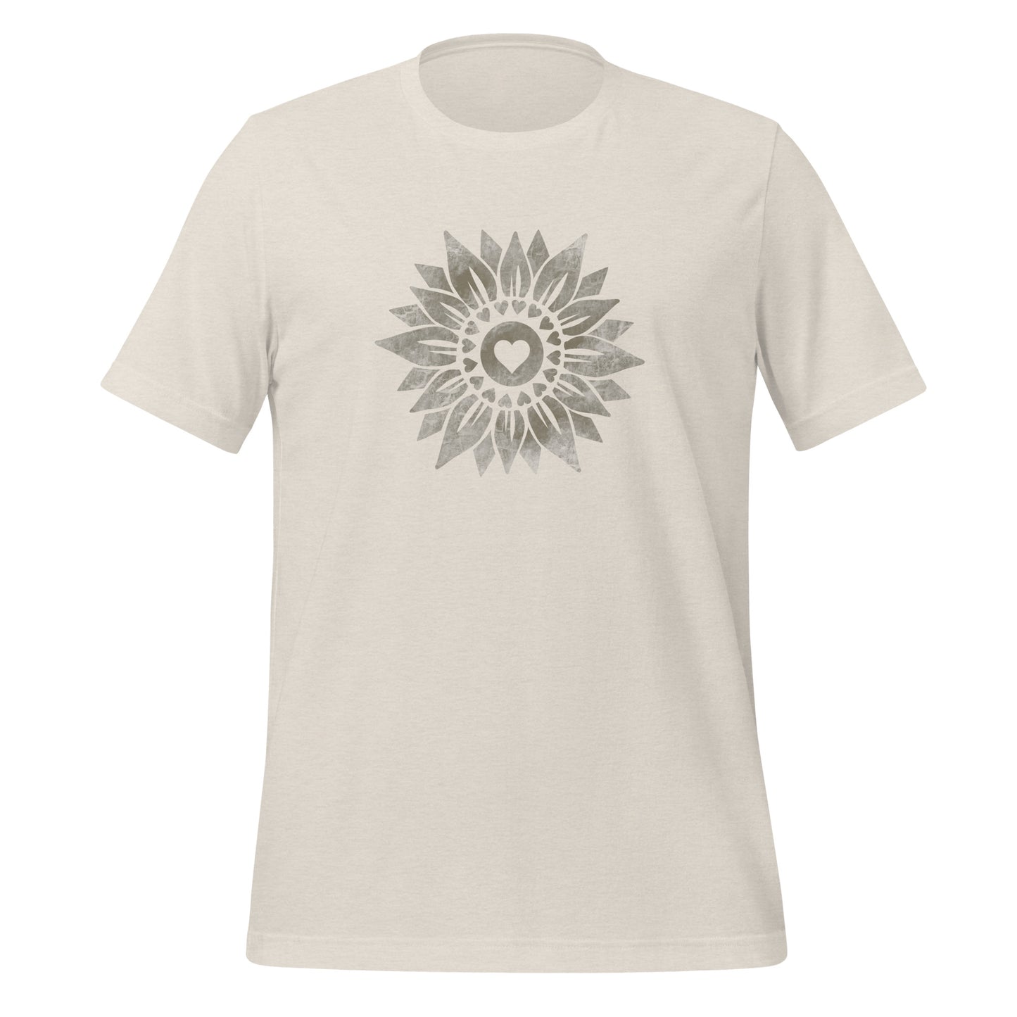 Women’s Graphic T-Shirt, Vintage Distressed Sunflower Ladies Top, Cute Wildflower Unisex Fit Tee