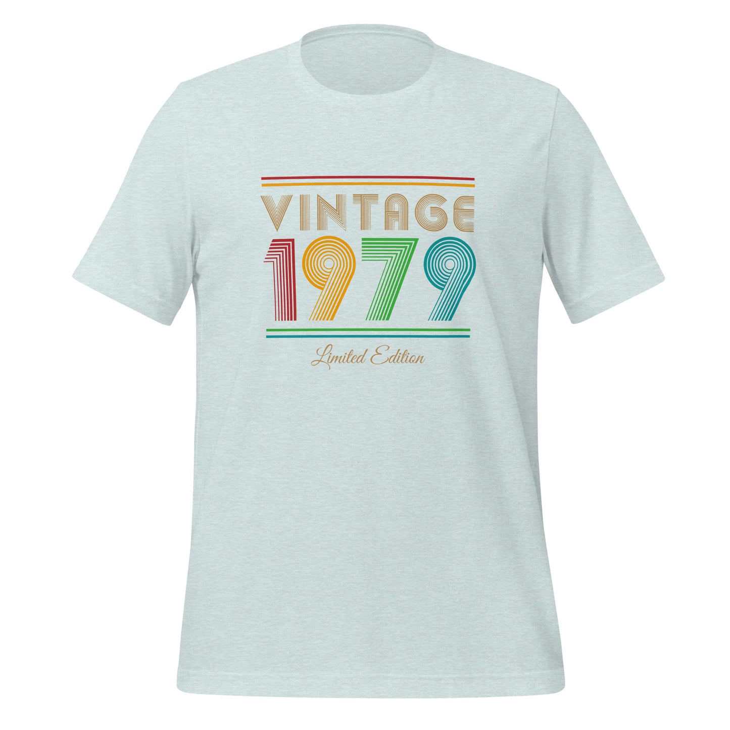 Vintage 1979 Limited Edition Tee Design for Women, Birthday Gift for Her, Ladies Short Sleeved Retro 1970s Shirt, Unisex Fit Style