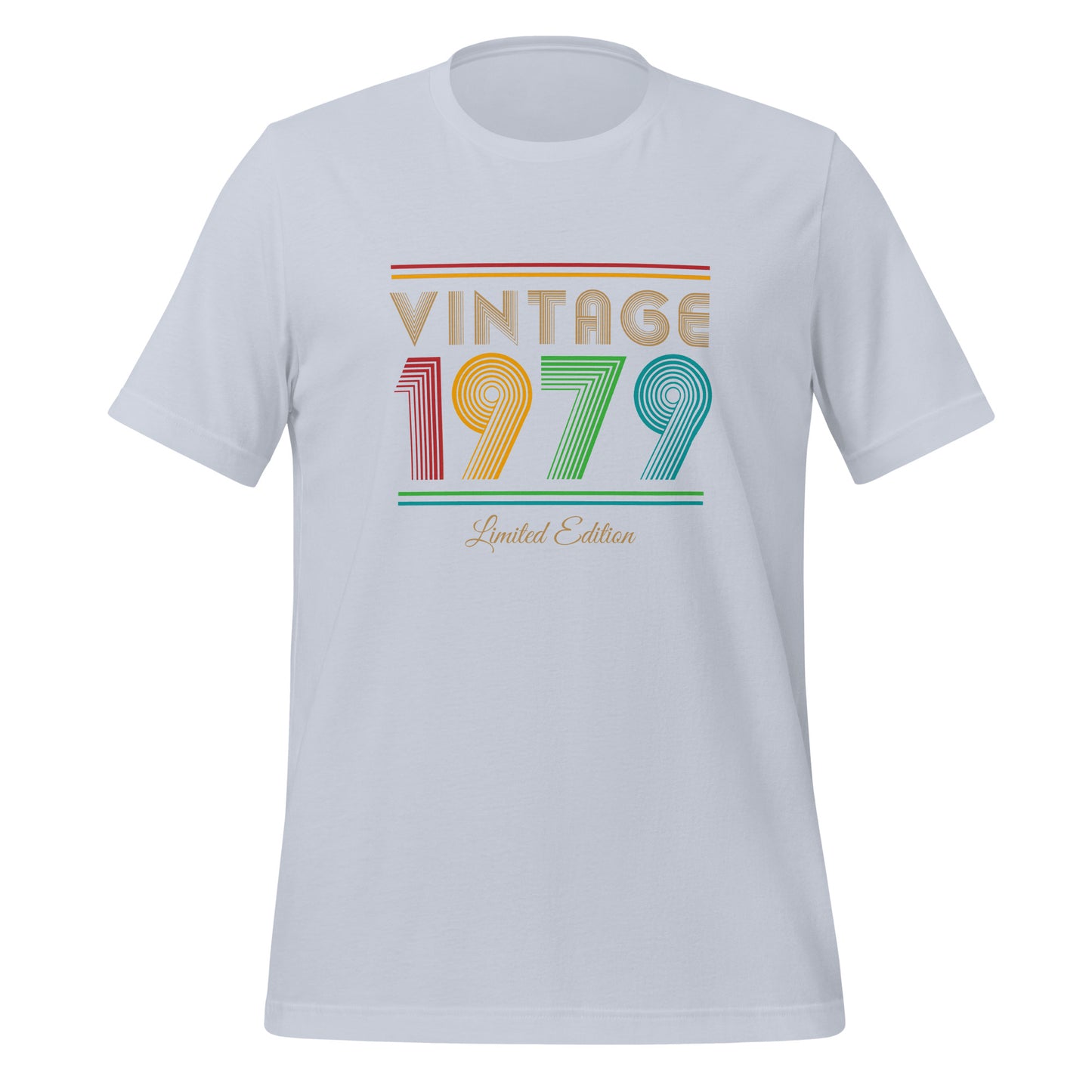 Vintage 1979 Limited Edition Tee Design for Women, Birthday Gift for Her, Ladies Short Sleeved Retro 1970s Shirt, Unisex Fit Style